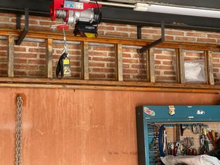 Escalera telefonica de madera 10 peldaños 2 hojas