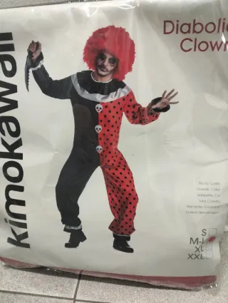 Disfraz Payaso Diabólico Kimokaw Talla M