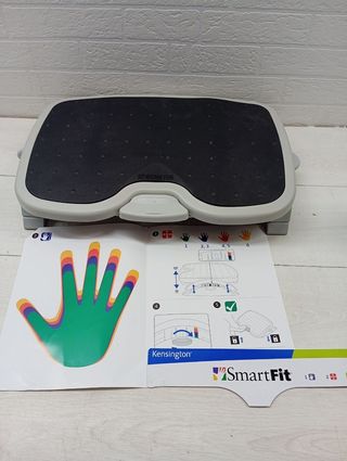 Reposapiés Ergonómico Ajustable Negro/Blanco