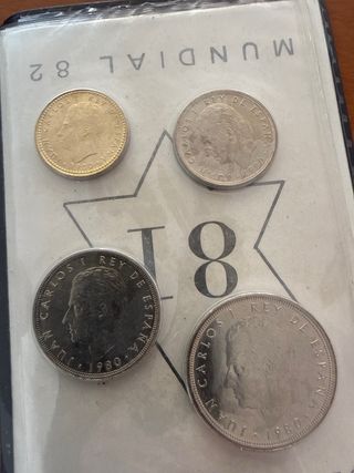 Serie Numismática España Mundial 82 (4 monedas)