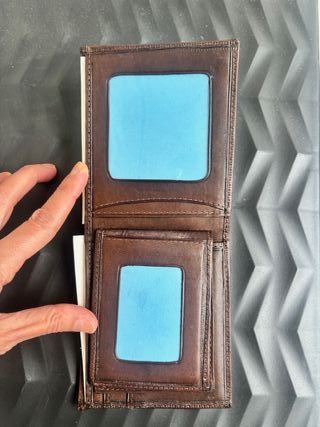 Cartera/monedero piel vaca