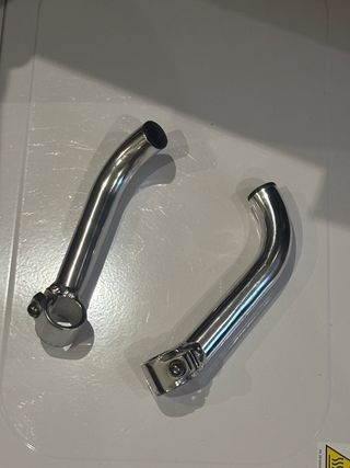 Acoples Manillar Bicicleta Cromados