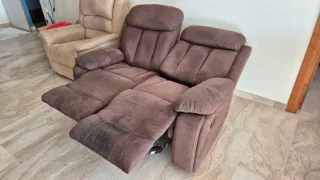 Sofá de tela para 2plazas reclinable