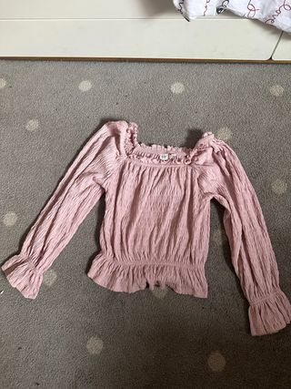 Blusa GAP rosa manga larga