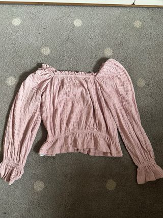 Blusa GAP rosa manga larga