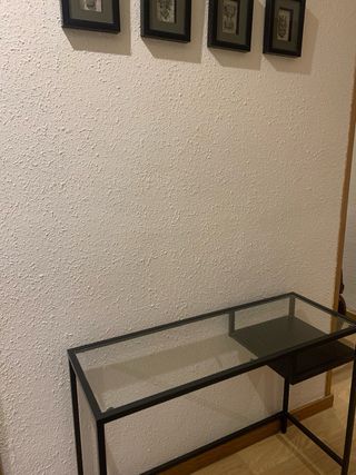 Escritorio Ikea Vittsjo Cristal y Metal