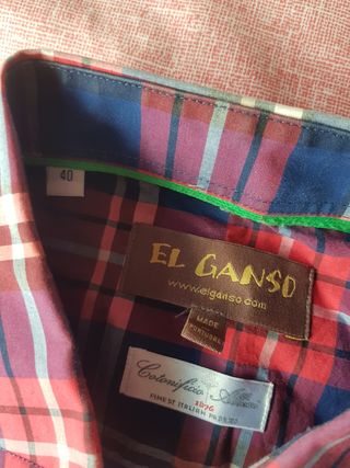Camisa de cuadros EL GANSO Talla M
