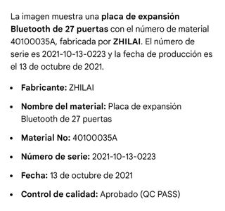 Placa de expansión Bluetooth