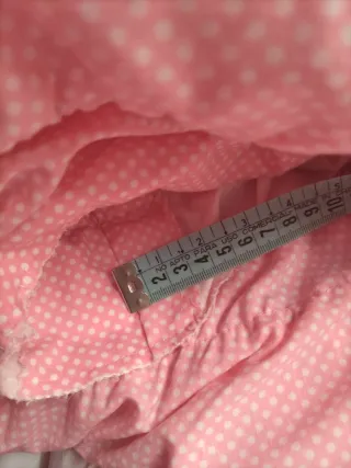 Vestido de sevillana niña rosa y blanco