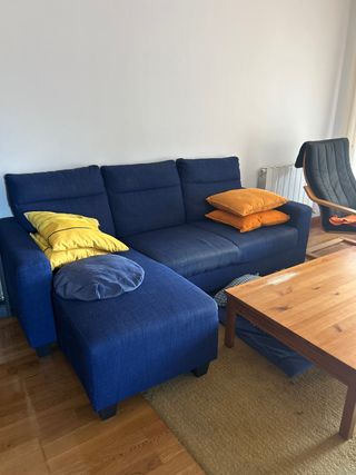 Sofá modular azul Ikea