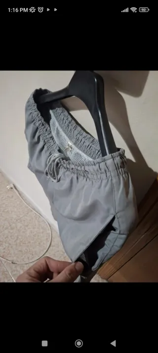 Short Bañador Ejercicio Gris Talla XXL 3 Bolsillos