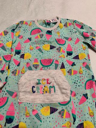 Pijama bebé estampado helados y sandías
