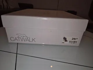 Botines Catwalk Talla 40 Negro