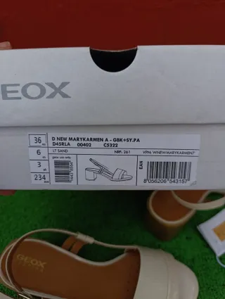 Sandalias Geox Beige T.36 Nuevas