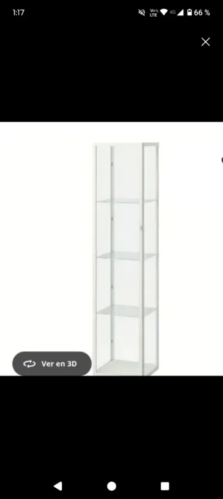 Vitrina de cristal y metal  50€ solo hoy