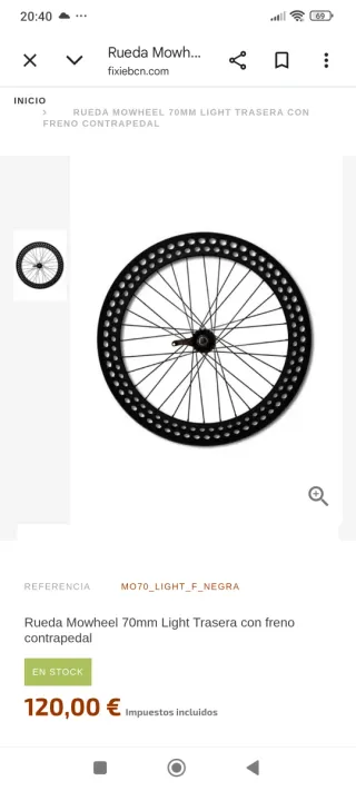 Ruedas llantas Mowheel Fixie  SOLO HOY!!