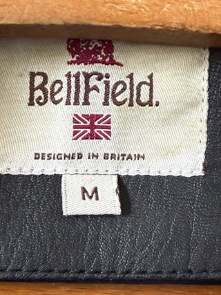 Cazadora Piel Negra Bellfield Talla M
