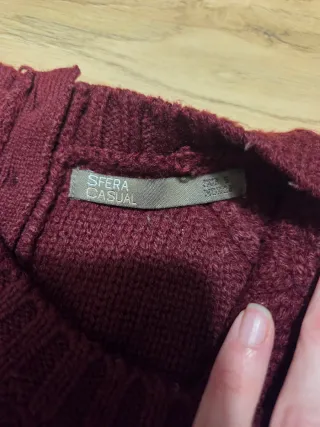 Jersey granate tejido