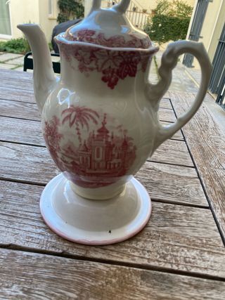 Cafetera La Cartuja Rosa Porcelana