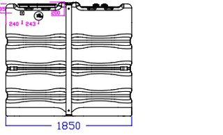Depósito Agua Potable Schutz 2000L