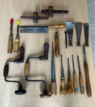 Lote herramientas carpintería antiguas