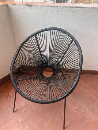 Sillón UBBERUP exterior negro JYSK. PRECIO DE 2UDS