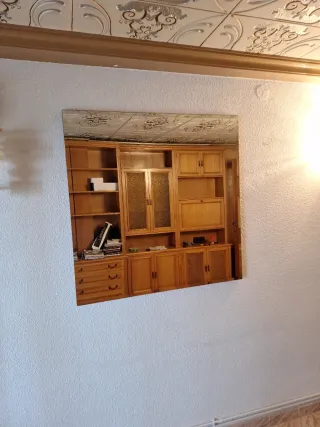 Espejo Salón 100x100 Madera