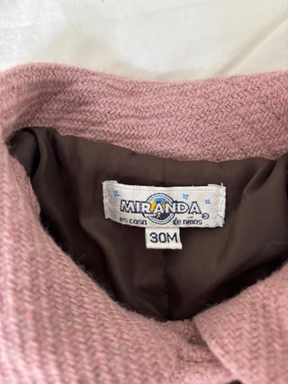 Conjunto Chaquetón y Gorro Niña Rosa