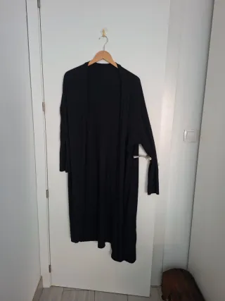 Chaqueta larga negra