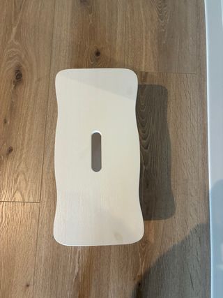 Taburete madera blanco