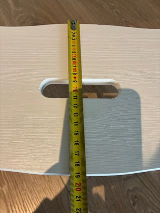 Taburete madera blanco