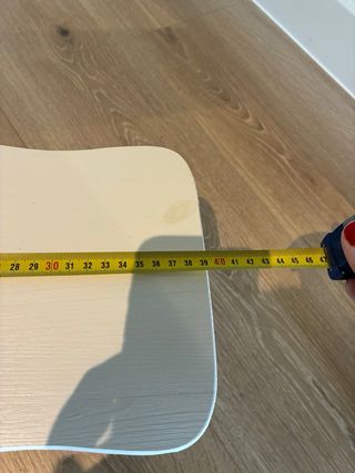 Taburete madera blanco