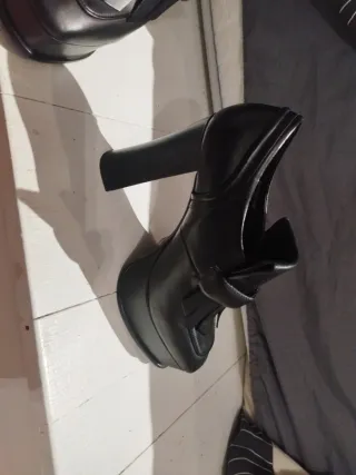 Zapatos plataforma negros talla 41