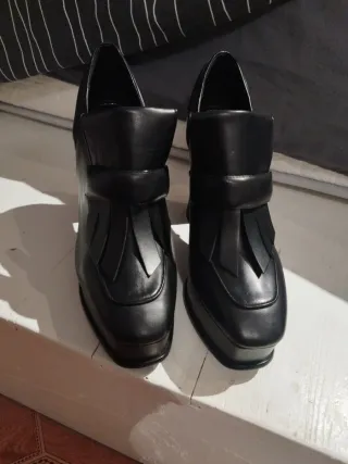 Zapatos plataforma negros talla 41