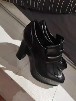 Zapatos plataforma negros talla 41