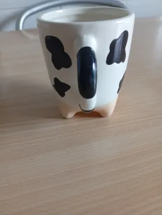 Taza cerámica vaca