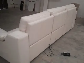 Sofá Chaiselongue Eléctrico Relax Beige