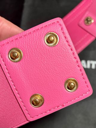 Cinturón Lola Casademunt fucsia con cristales