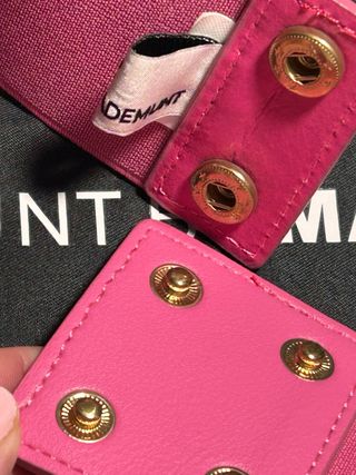 Cinturón Lola Casademunt fucsia con cristales