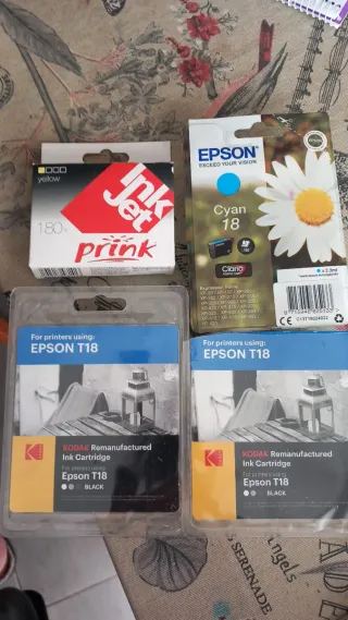 Cartuchos Tinta Epson EI-T1813 M Amarillo