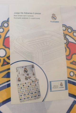 Juego Sábanas Real Madrid Cama 90