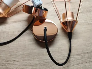 Lámpara Techo estilo Industrial color Cobre