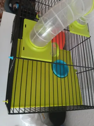 Jaula para hámster con accesorios