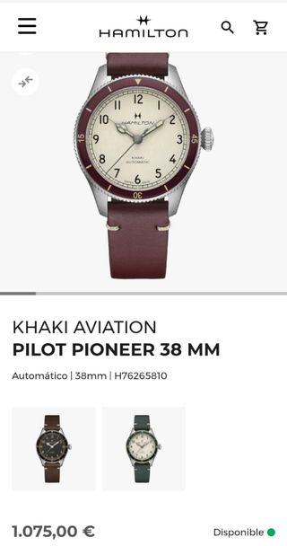 Hamilton Khaki Aviation Pilot Pioneer 38mm