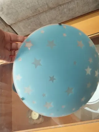 Lámpara techo infantil estrellas