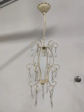 Lote 6 Lámparas Rústicas Cristal y Metal