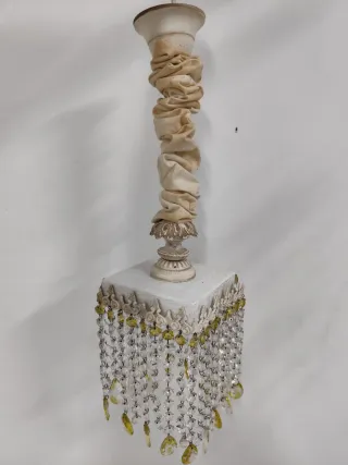 Lote 6 Lámparas Rústicas Cristal y Metal