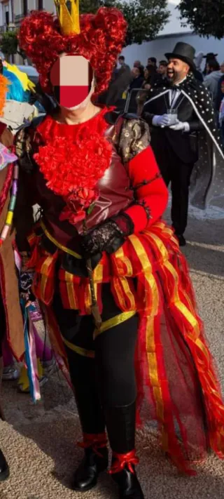 Disfraz payaso multicolor talla única