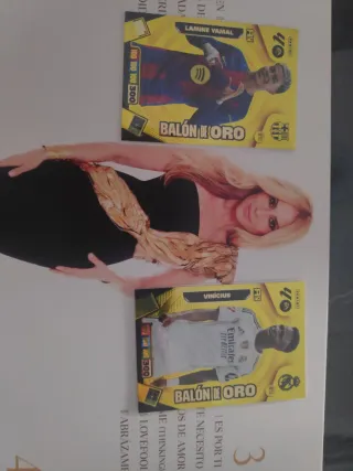 2 Cromos Balón de Oro: Lamine Yamal y Vinicius