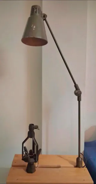 Lámpara flexo taller industrial años 50